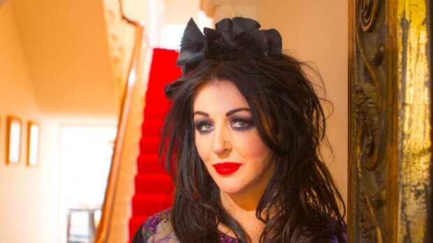 Alannah Hill at home. The Australian fashion designer revealed she has a malignant melanoma. Photo: Simon Schluter Source: The Sydney Morning Herald