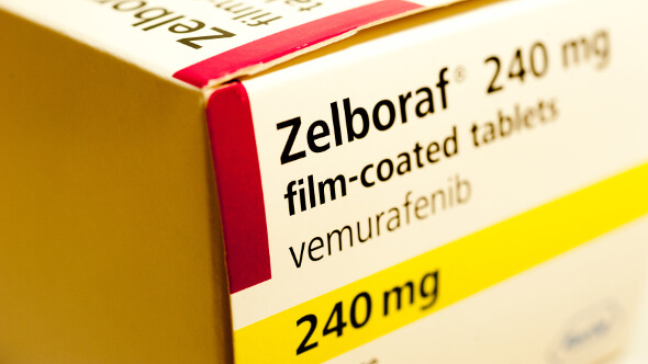 Vemurafenib – the development of which was underpinned by ICR science – was the first effective treatment for patients with metastatic melanoma. Source: ICR