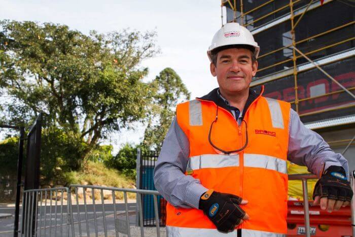 Photo: Richard Monjo is a safety and quality manager and often has Ms Crotty on his building sites. (612 ABC Brisbane: Jessica Hinchliffe) Source: ABC News